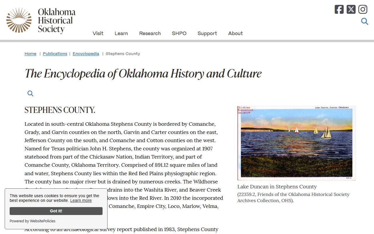 Stephens County court records and judicial history overview