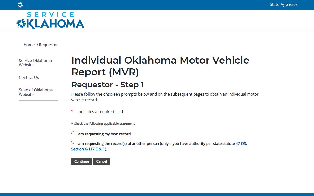 Stephens County traffic court records Service Oklahoma motor vehicle record request